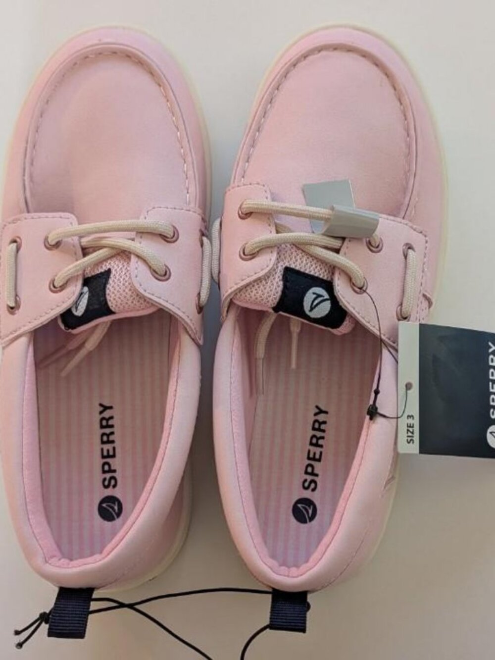 Sperry Girls Banyan Boat Shoe, Pink-A-Boo Nubuck PU Size 3 & 5 - New w/ Tag
